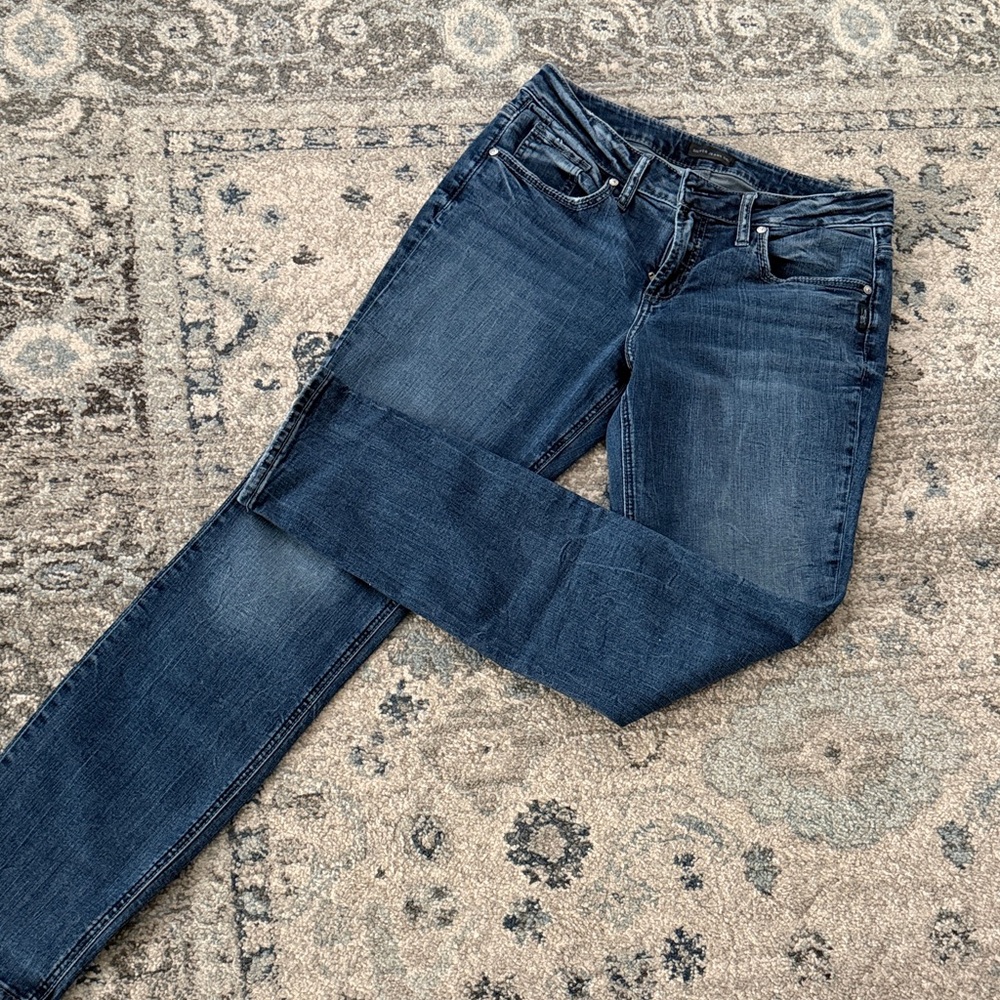 Silver Jeans Women's Dark Blue Skinny Jeans